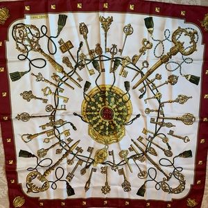 Hermes vintage silk scarf